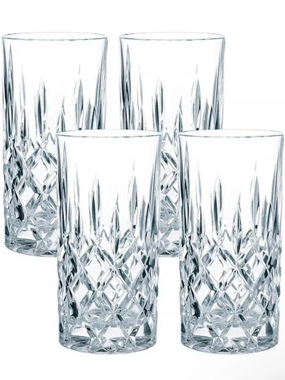 Nachtmann Noblesse 13 OZ Long Crystal Highball Glass Replacement Set of 3